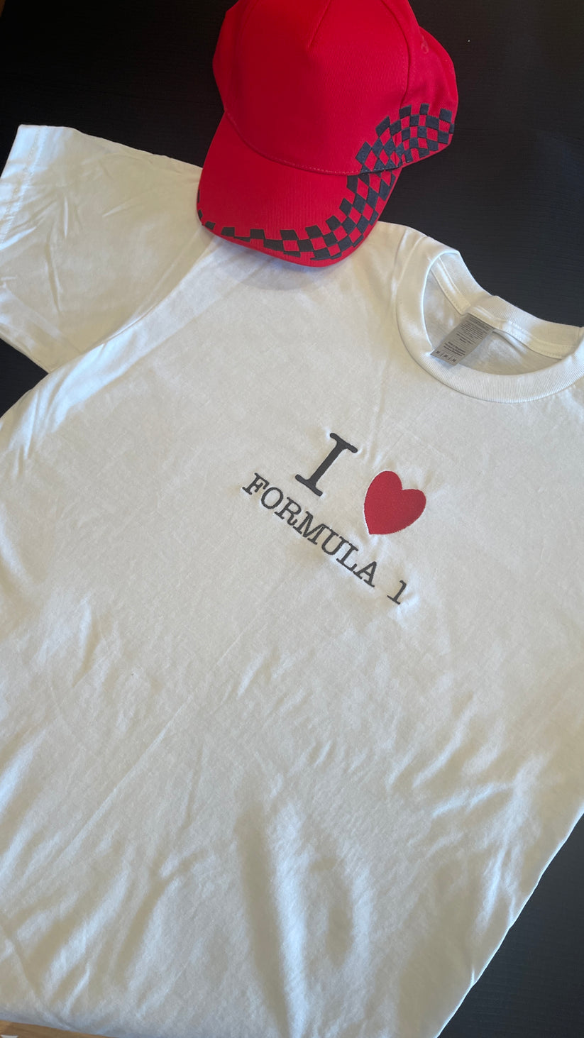 I ?? LH44 Embroidered T-shirt EM1209T