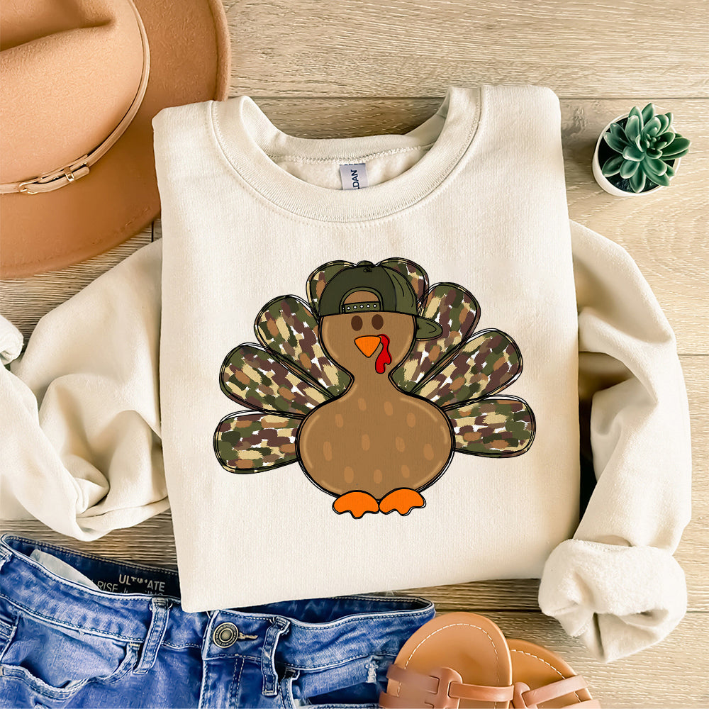 Digital Png File Separate Designs Turkey Funny Cute Thanksgiving Brushstroke Hat Bow Bundle Printable Dtf Sublimation INSTANT DOWNLOAD S207 den abccc