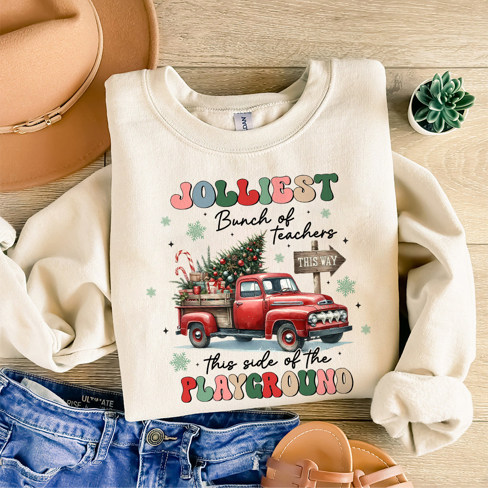 Jolliest Bunch of Teachers Png, Teacher Team Png, Retro Png, Teacher Christmas Png, Teacher Christmas Png, Funny Teacher Png, Digital File S250 111124