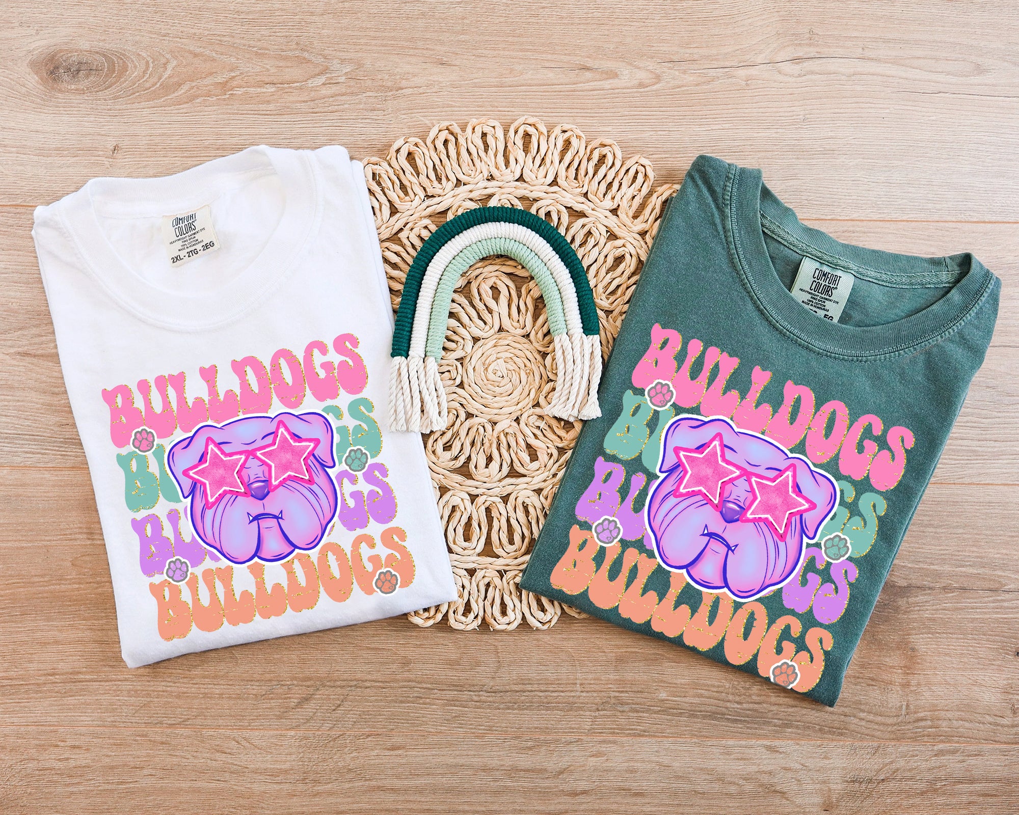 Preppy Star Eyes Favorite Team Tshirt, Team Mascot Shirt, School Team Tee, Favorite Team Shirt, School logo shirt, Custom Sweatshirt Upgrade  TD0809 04