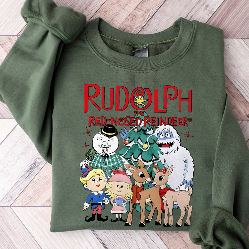 Rudolph the Red-Nosed Reindeer Christmas Png, Rudolph the Red-Nose Reindeer Digital File Sublimation, Merry Christmas Png, Christmas Movie S121 SNA