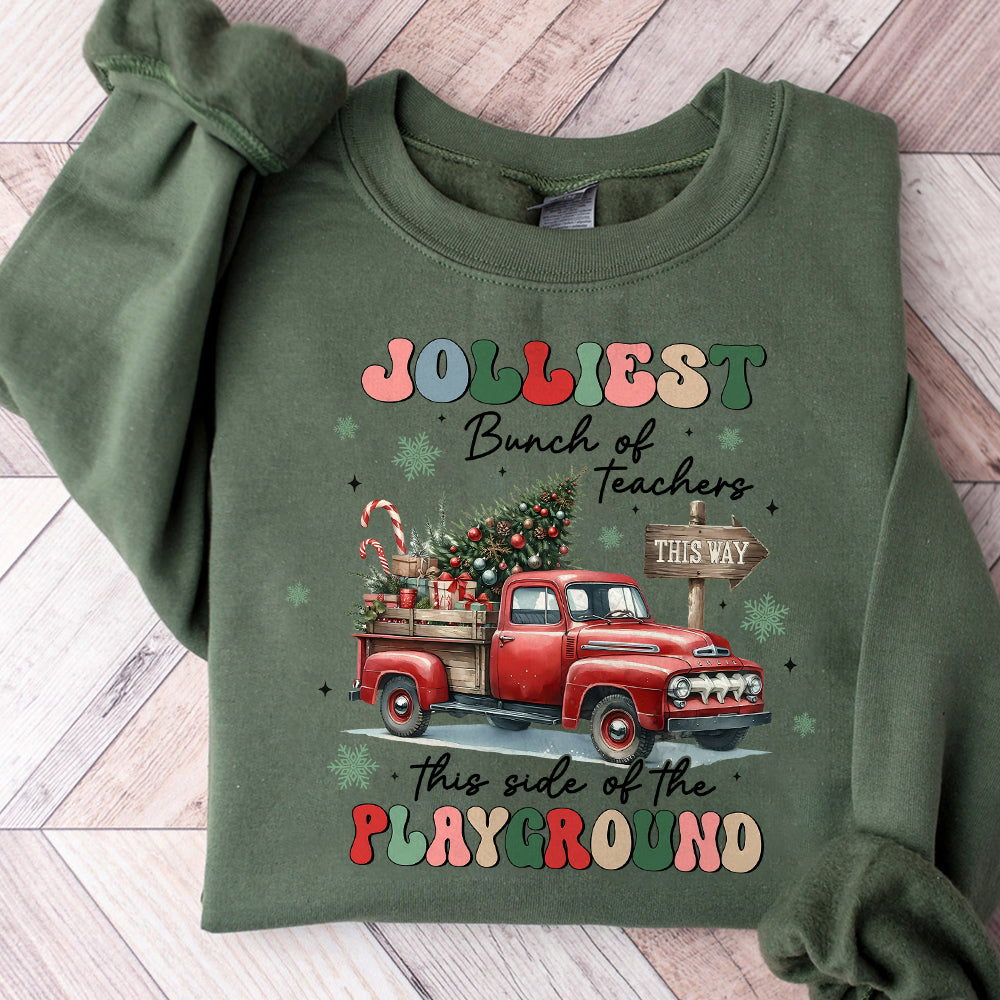 Jolliest Bunch of Teachers Png, Teacher Team Png, Retro Png, Teacher Christmas Png, Teacher Christmas Png, Funny Teacher Png, Digital File S250 111124