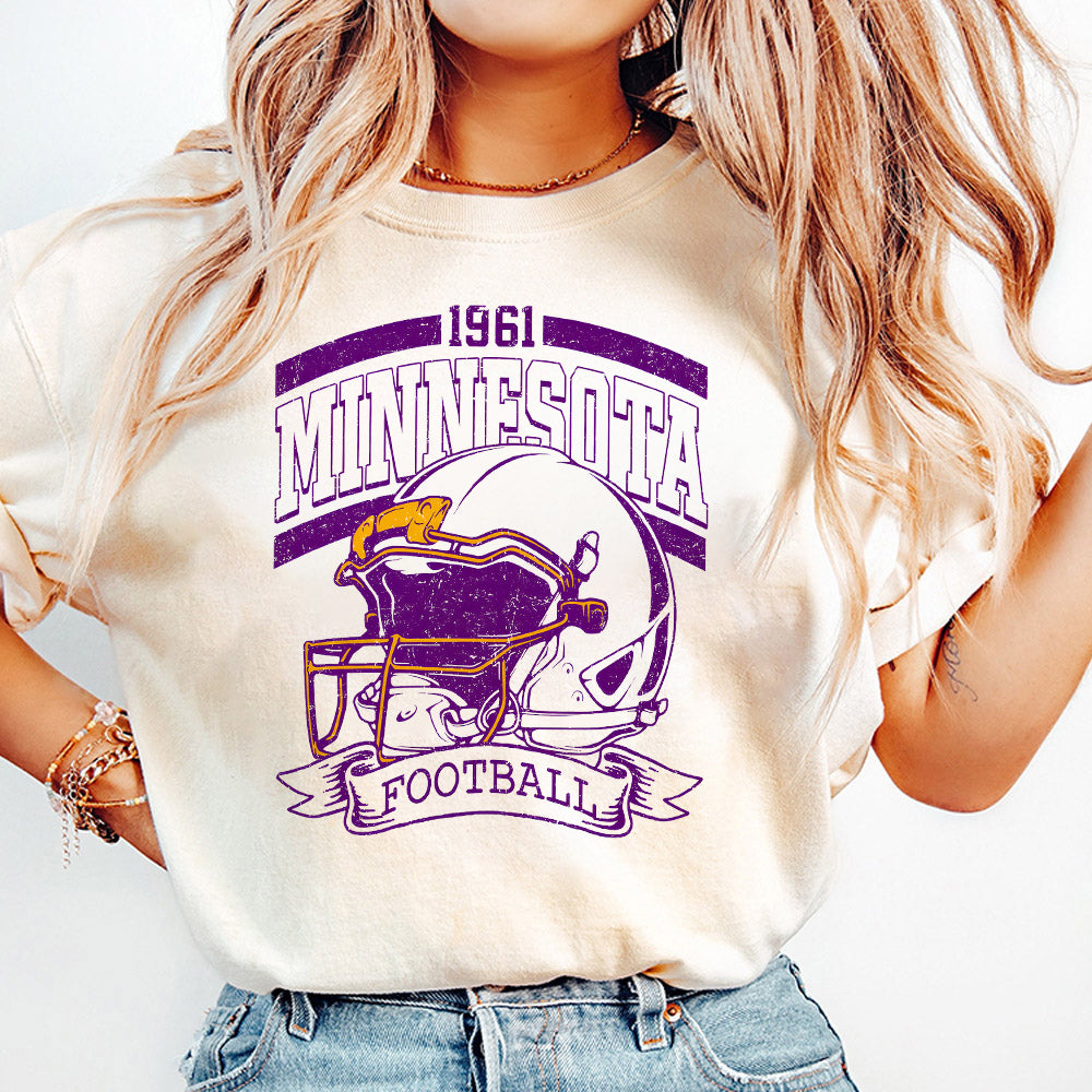 Vintage 90s Style Minnesota Football Sweatshirt, Game Day Shirt, Minnesota Team Football Shirt, Sunday Minnesota, Minnesota Football SP1010 08