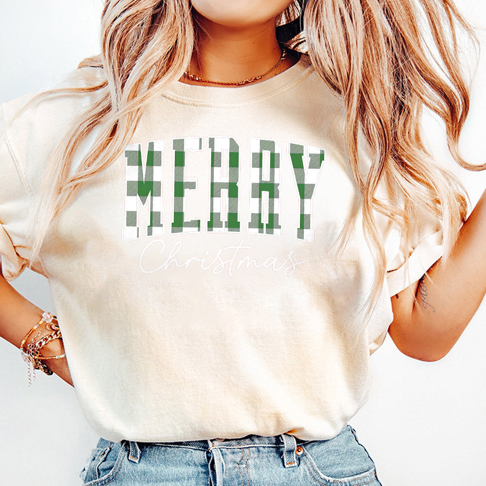 Merry Christmas Png, Buffalo Plaid Png, Christmas Family Png, Xmas Gift Idea, Woman Xmas Png, Cute Winter Holiday Png S161 1 SNA