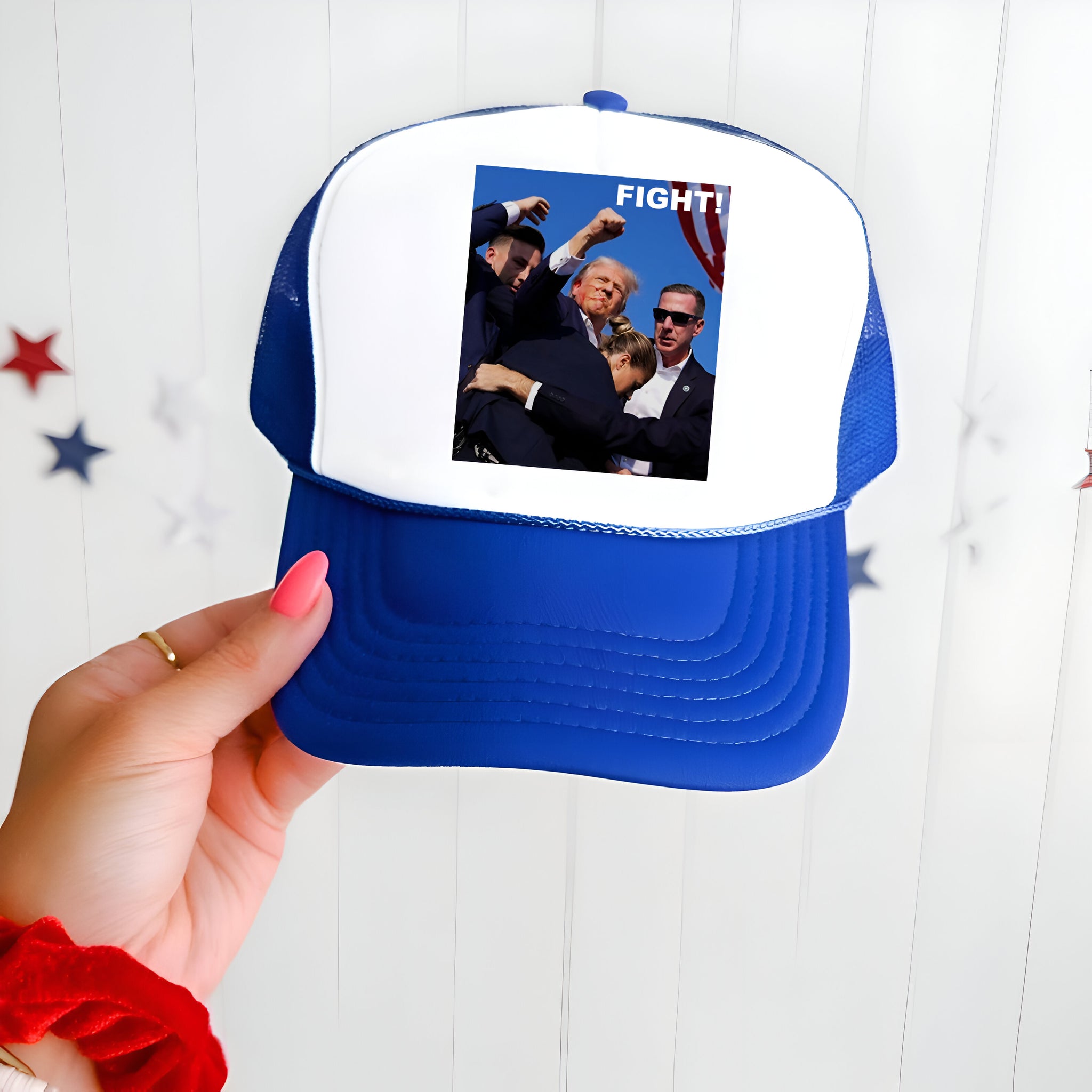 Fight Donald Trump Trucker Hat, I Will Fight Trump, I Stand With Trump, Make America Great Again, Donald Trump Trucker Hat, Trump Trucker Hat Tu1 1