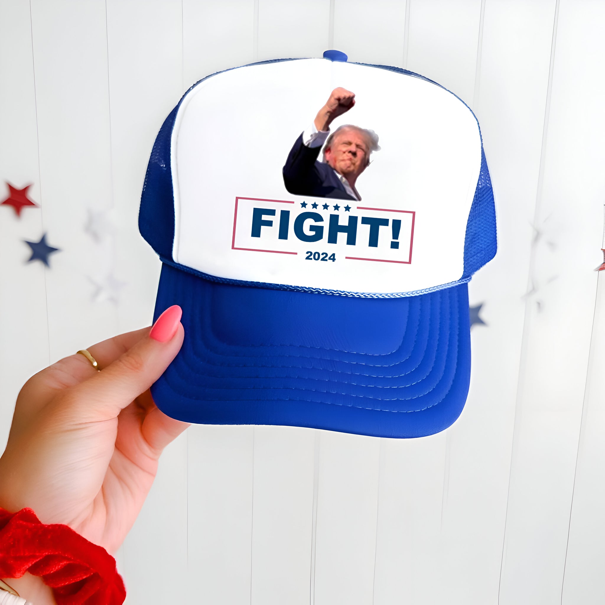 Fight Donald Trump Trucker Hat, I Will Fight Trump, I Stand With Trump, Make America Great Again, Donald Trump Trucker Hat, Trump Trucker Hat Tu1 3