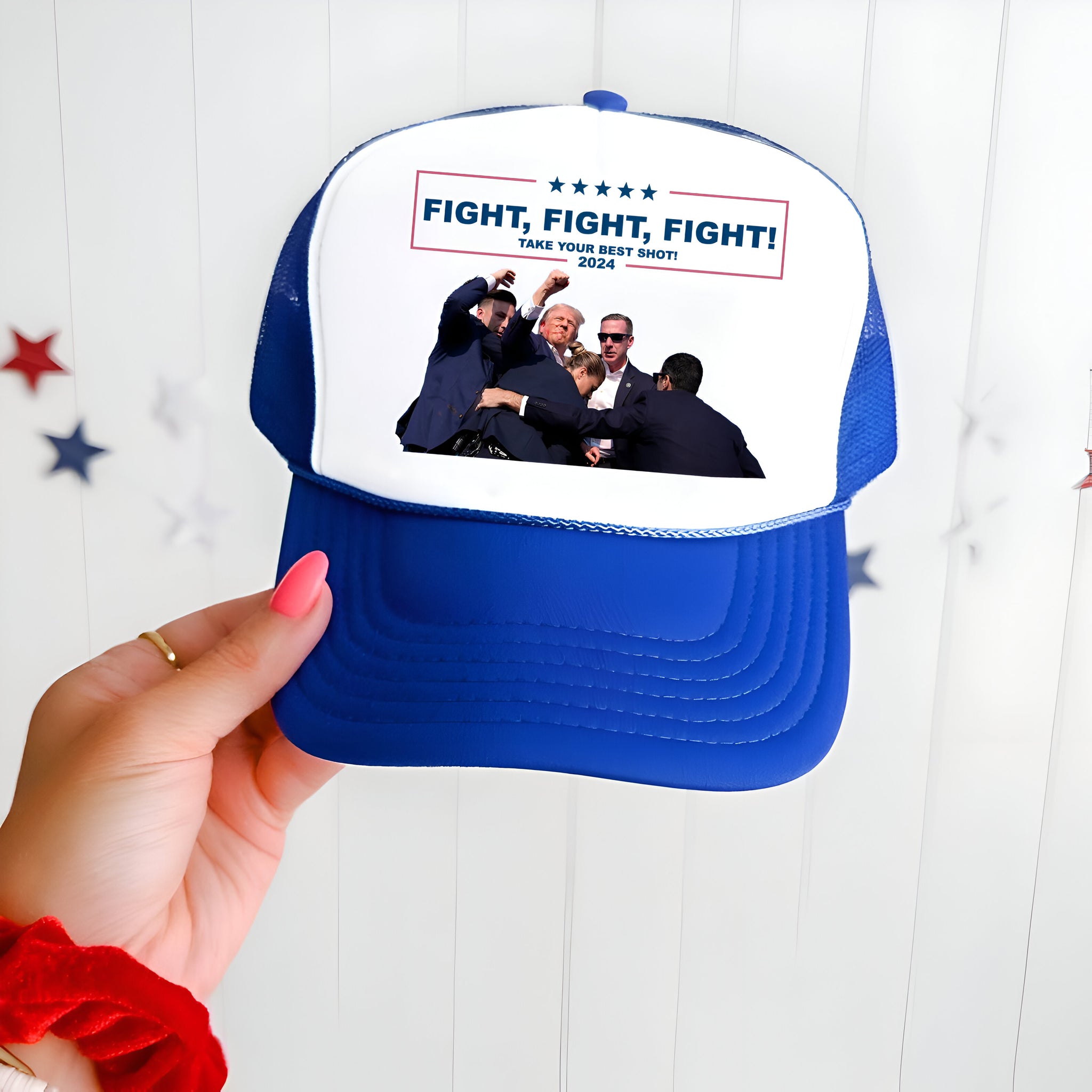 Fight Donald Trump Trucker Hat, I Will Fight Trump, I Stand With Trump, Make America Great Again, Donald Trump Trucker Hat, Trump Trucker Hat Tu1 7