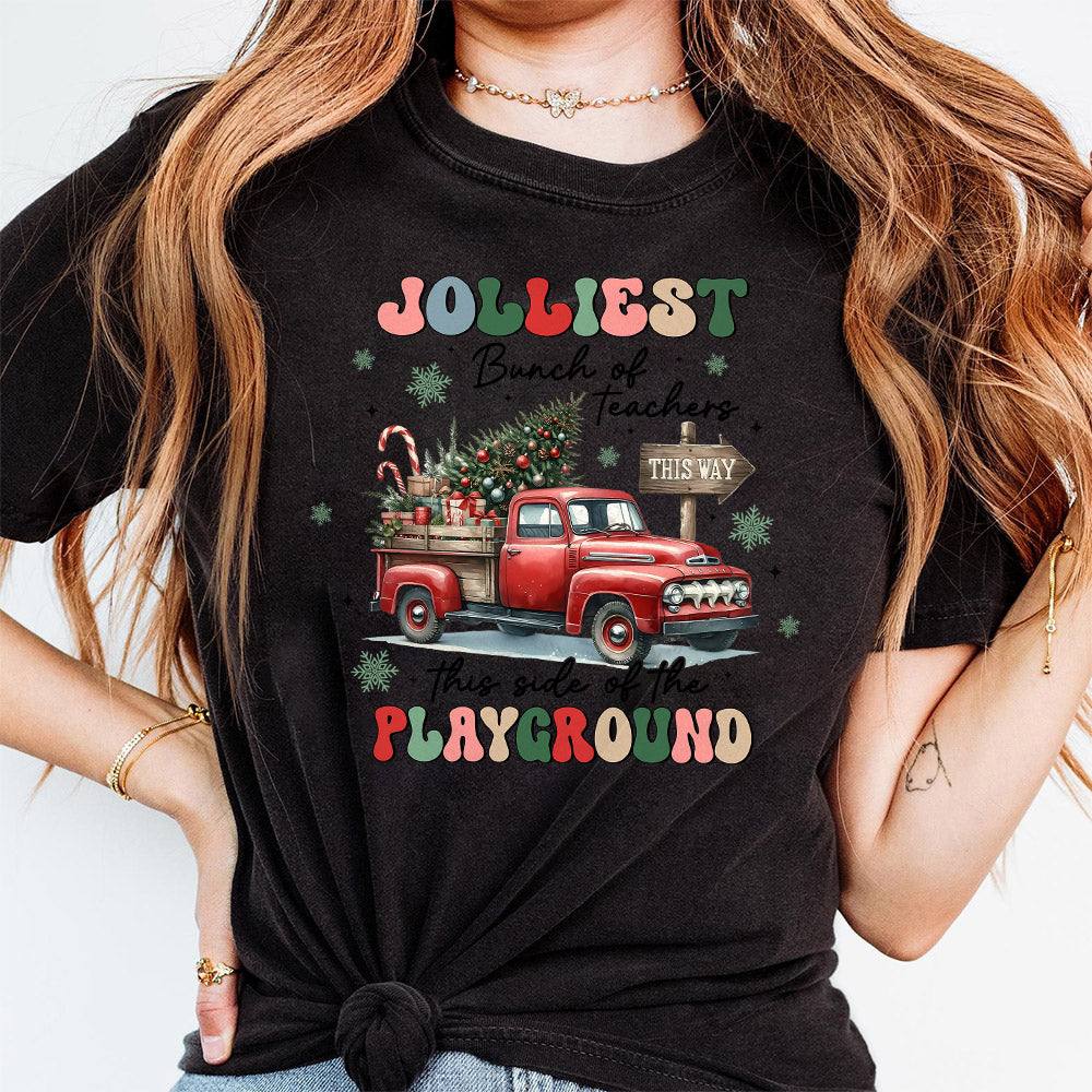 Jolliest Bunch of Teachers Png, Teacher Team Png, Retro Png, Teacher Christmas Png, Teacher Christmas Png, Funny Teacher Png, Digital File S250 111124