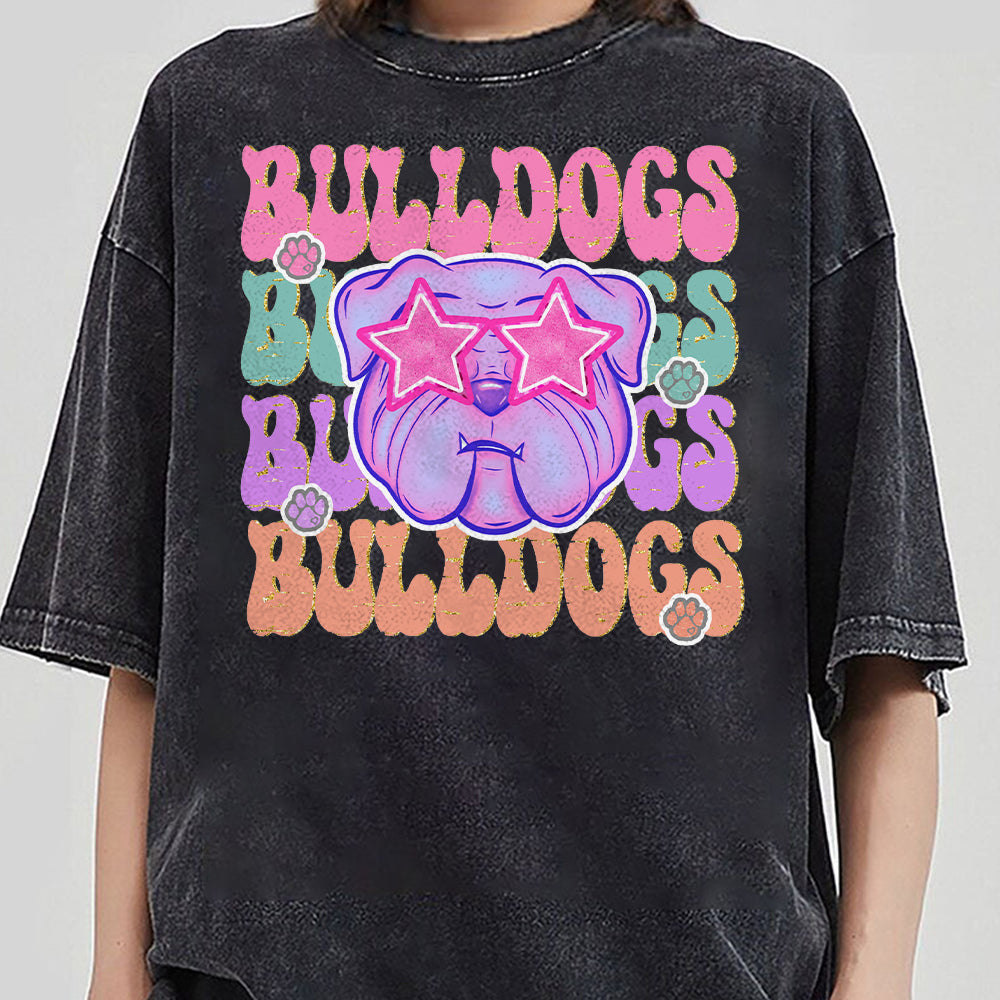 Preppy Star Eyes Favorite Team Tshirt, Team Mascot Shirt, School Team Tee, Favorite Team Shirt, School logo shirt, Custom Sweatshirt Upgrade  TD0809 04