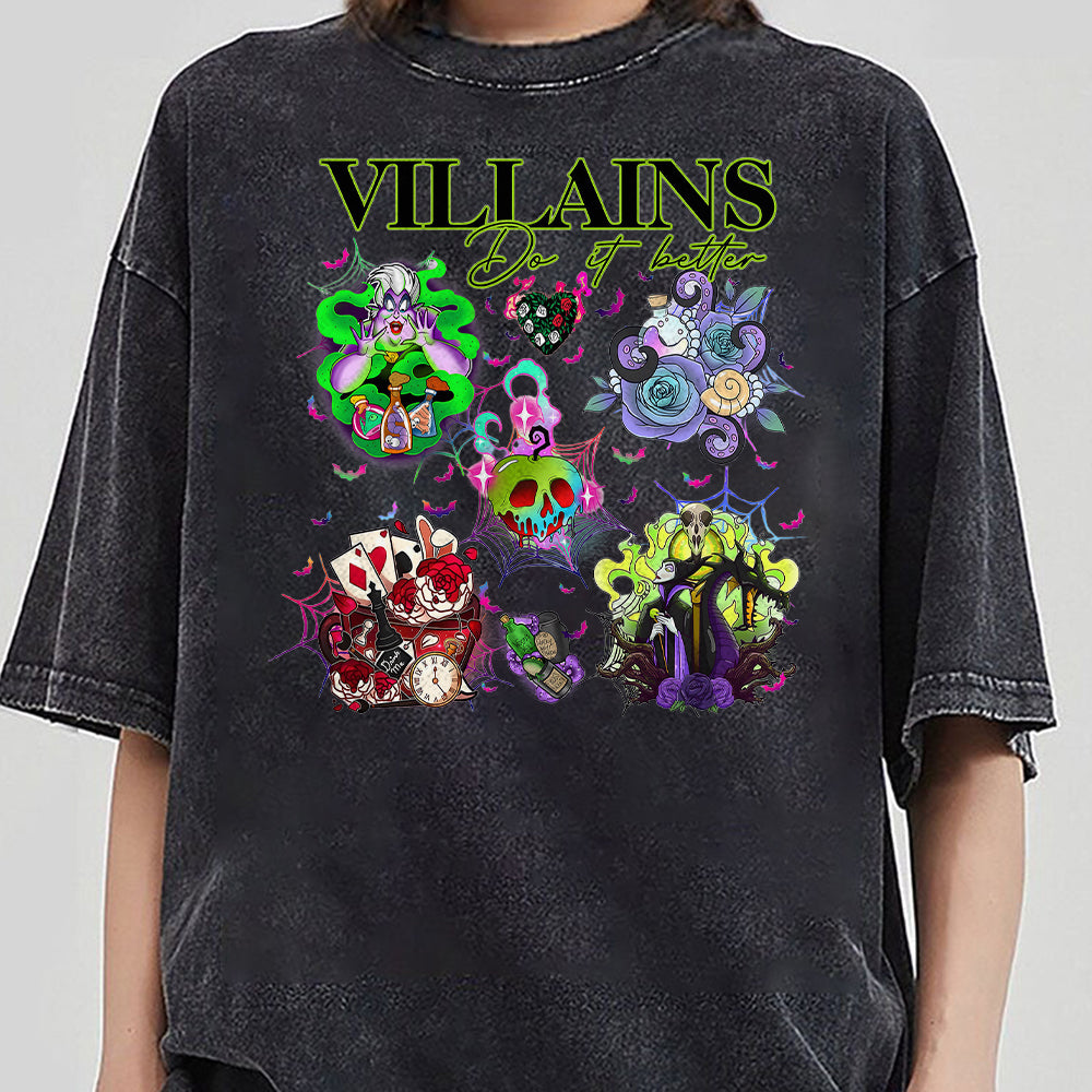 Villains Do It Better Shirt, Halloween Evil Queen Shirt, Magical Kingdom Shirt, Cartoon Villains Tree Shirt, Halloween Mouse Cartoon Shirt NNN