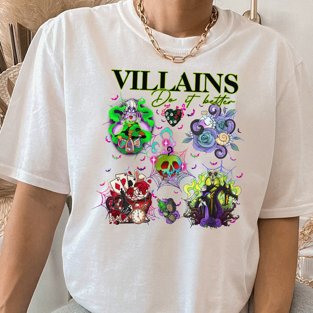 Villains Do It Better Shirt, Halloween Evil Queen Shirt, Magical Kingdom Shirt, Cartoon Villains Tree Shirt, Halloween Mouse Cartoon Shirt NNN