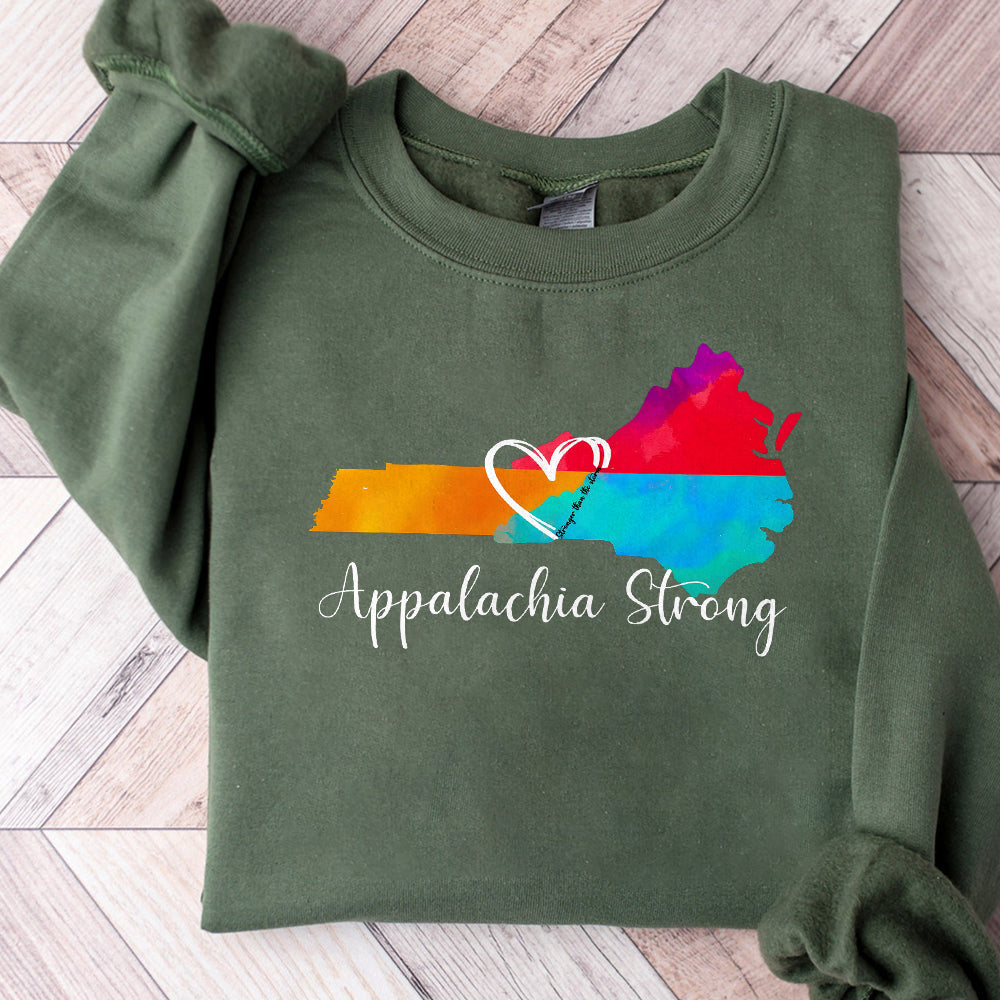 Appalachia Strong - Hurricane Helene Disaster Sweatshirt - Support Hurricane Helene Relief Efforts Appalachia Strong sweatshirt, NC Strong TD1710 02