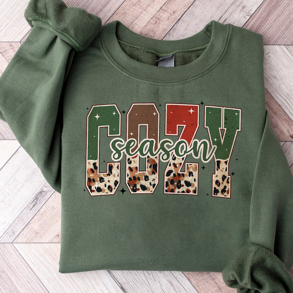 Cozy Season leopard PNG SVG, Christmas Svg, Christmas Sublimation Design, Christmas Svg, Retro Christmas png, Cozy Sublimation Design S111