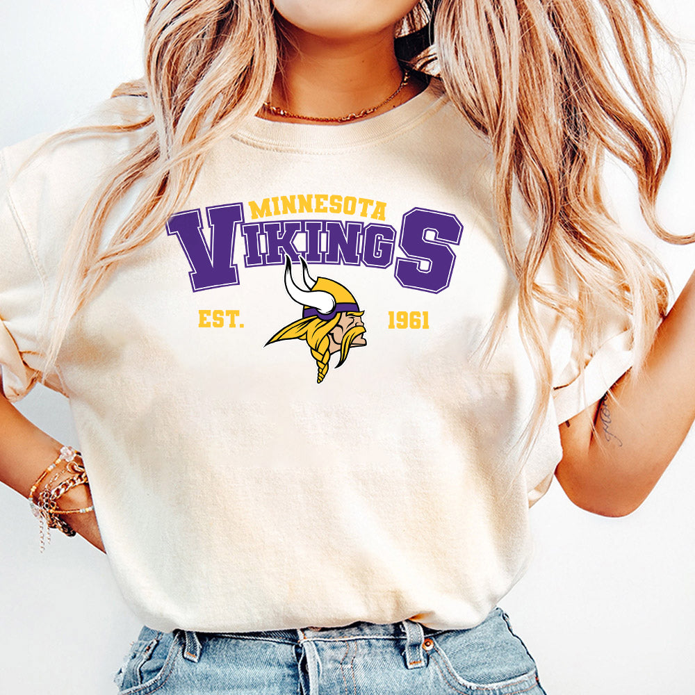 Vintage 90s Minnesota Football Sweatshirt,Minnesota Football Fan Shirt, Minnesota Game Day Shirt, Trendy Viking Sweatshirt SP1010 07