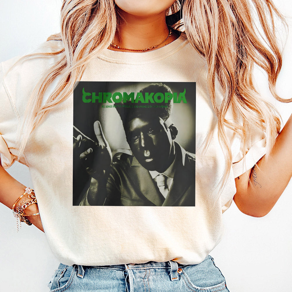 Tyler the Creator Chromakopia Png, rap album merch, hip-hop fashion, music fan apparel, trendy streetwear, Tyler fan gear T41 SNA