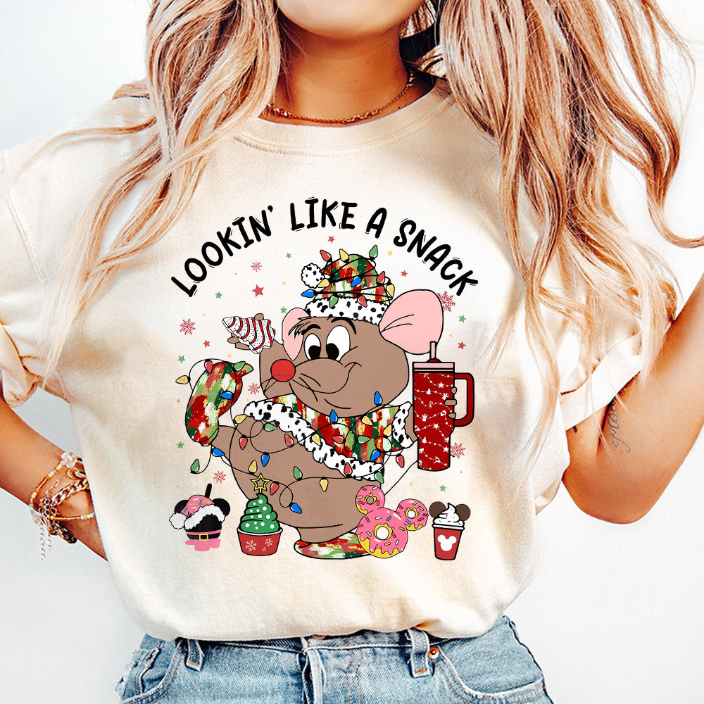 Christmas Cute Character Png, Movie Princess Christmas Png, Christmas Png, Looking Like A Snack Png, Cartoon Mouse , Vibes Png, Digital File S258 do 111124