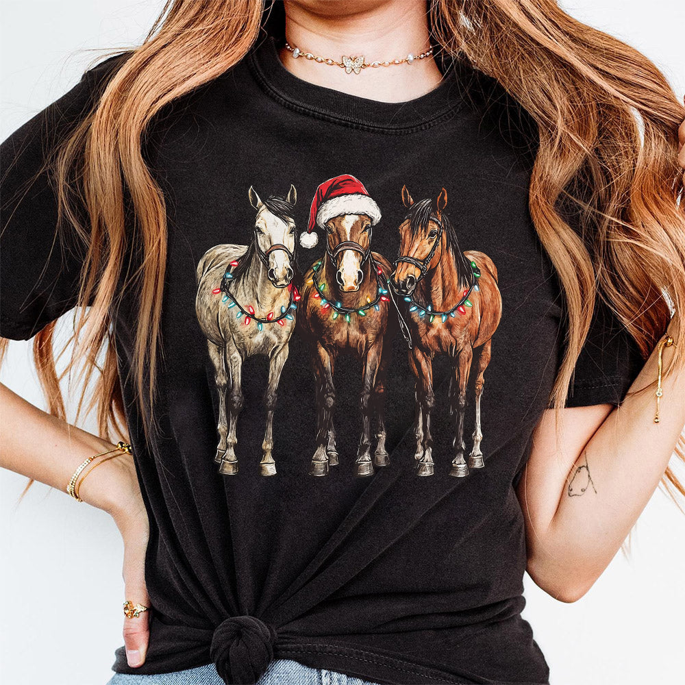 Christmas Horses PNG, Christmas Png, Western Christmas Png, Cowboy Christmas Png, Horse Lover Png, Farm Animal Png, Country Christmas Png S152