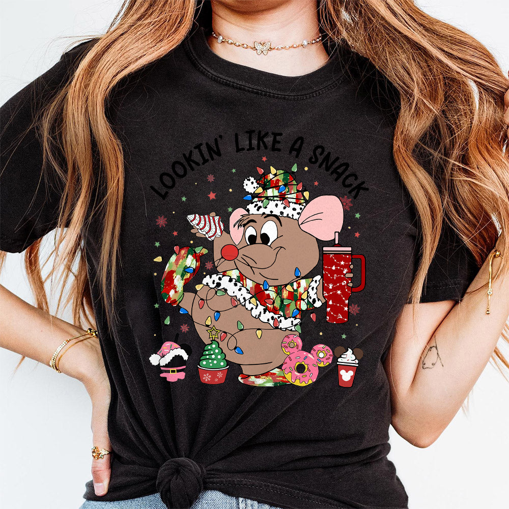 Christmas Cute Character Png, Movie Princess Christmas Png, Christmas Png, Looking Like A Snack Png, Cartoon Mouse , Vibes Png, Digital File S258 do 111124