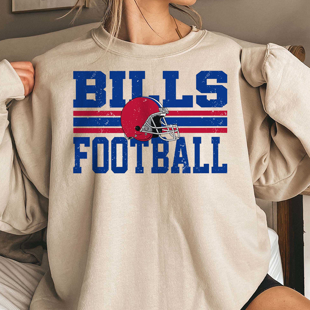 Bills Football, Vintage Buffalo Football Sweatshirt, Bills Football, Buffalo Bills Game Day Shirt, Trendy Bills Sweatshirt AAA TDCAO