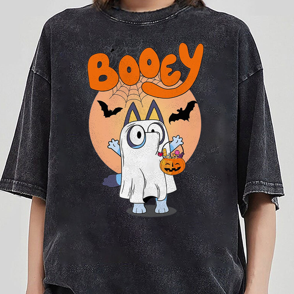 Booey Halloween Sweatshirt, Spooky Cartoon Shirt, Halloween Family Match Shirts, Halloween Horror Kids T-Shirts AAA