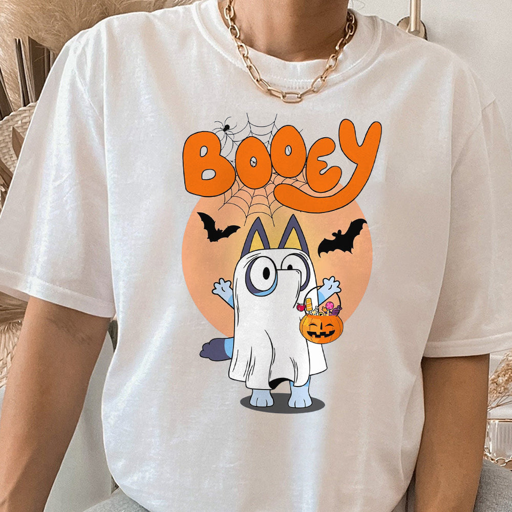 Booey Halloween Sweatshirt, Spooky Cartoon Shirt, Halloween Family Match Shirts, Halloween Horror Kids T-Shirts AAA