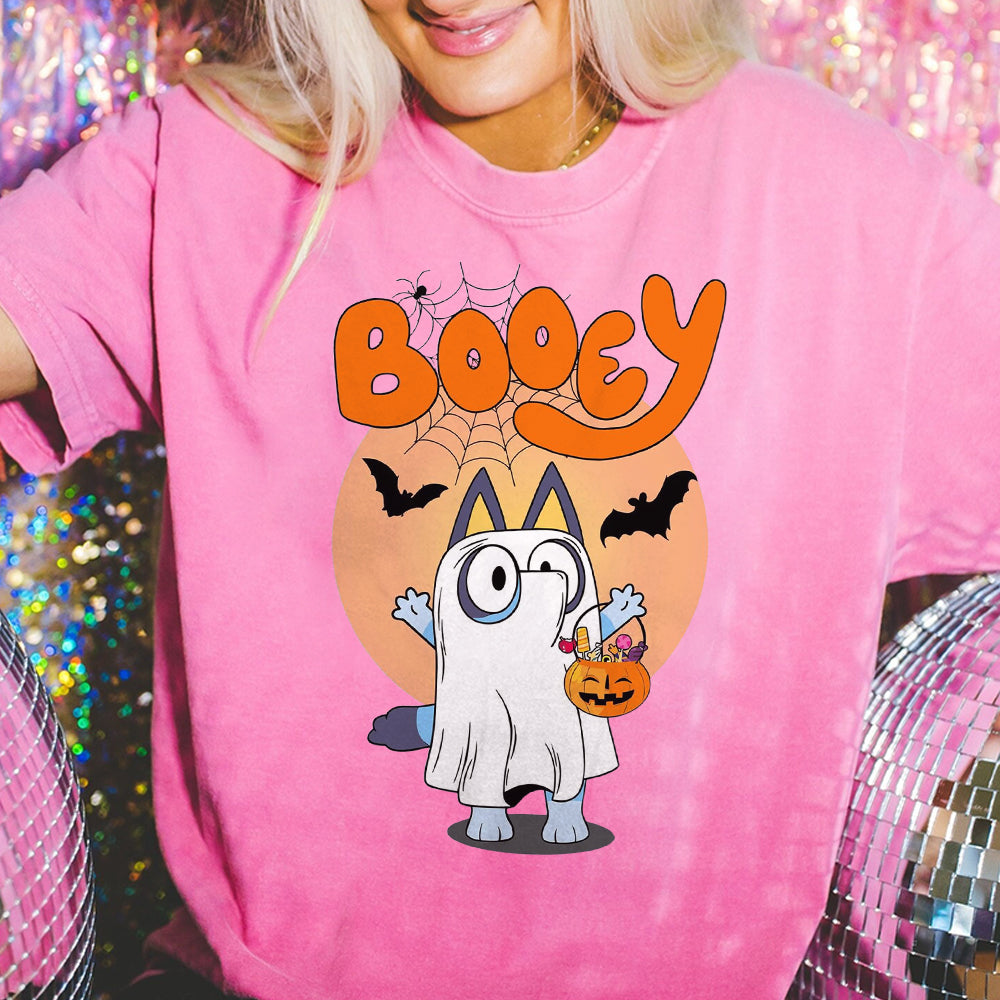 Booey Halloween Sweatshirt, Spooky Cartoon Shirt, Halloween Family Match Shirts, Halloween Horror Kids T-Shirts AAA