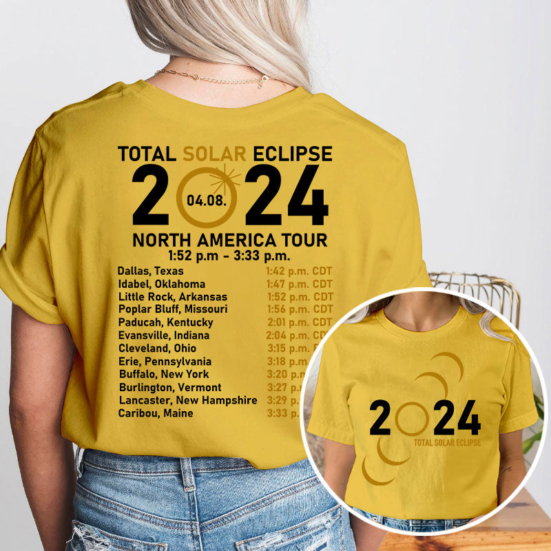 Total Solar Eclipse Teacher Two Sided T-Shirt 2MAT88