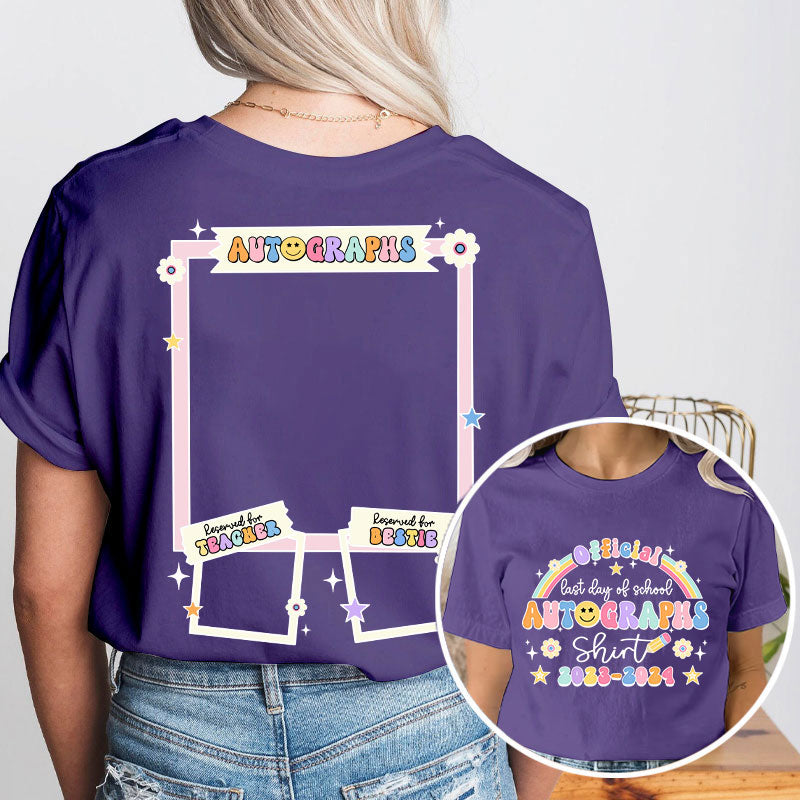 Personalized Teacher's Name And Grade Dream Team Teacher Two Sided T-Shirt 2MAT68