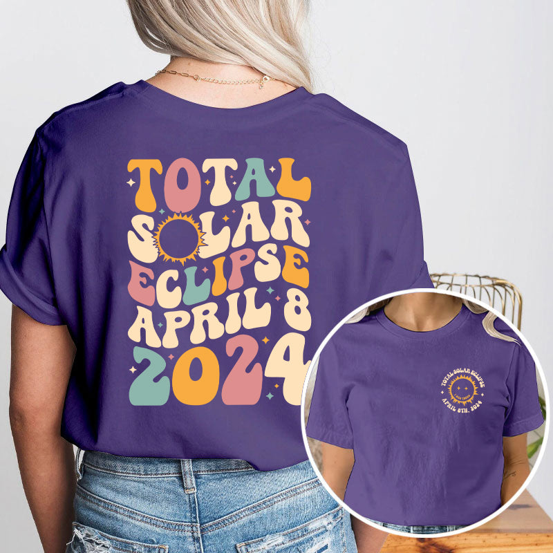 Totality Solar Eclipse Teacher Two Sided T-Shirt 2MAT88