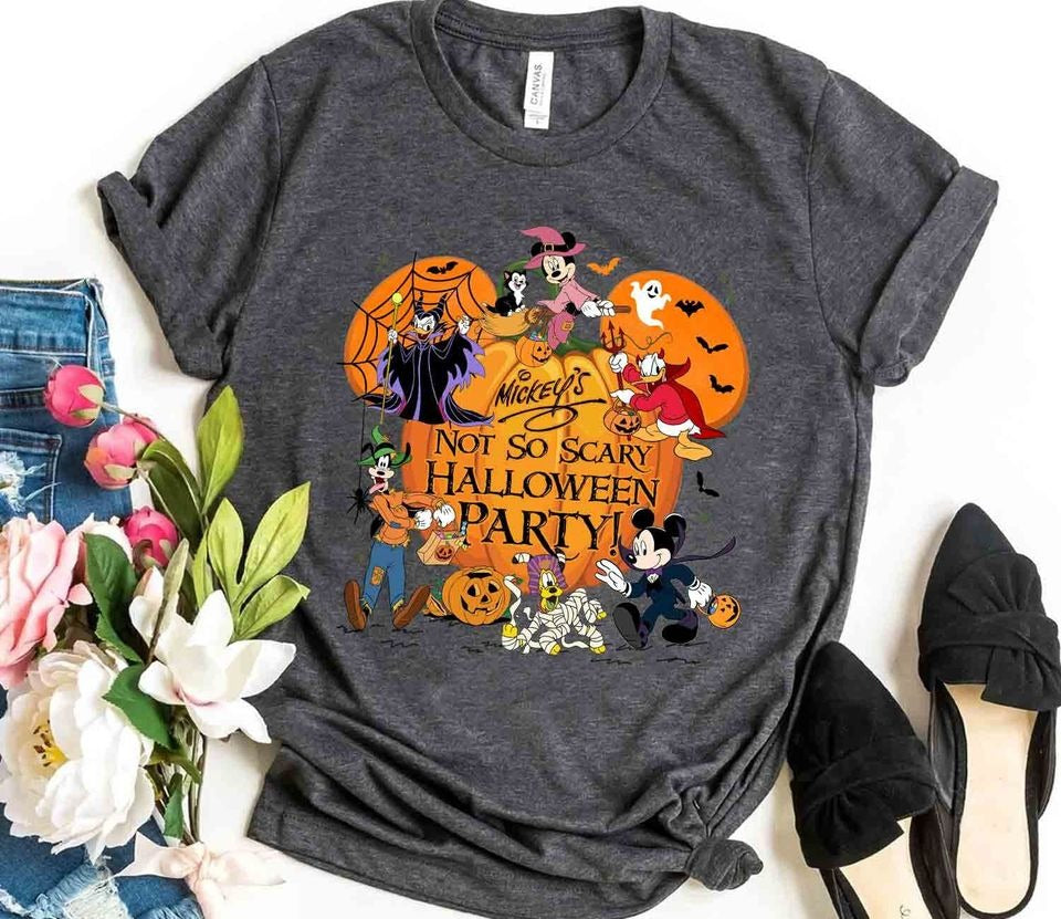 Mickey's Not So Scary Halloween party 2024 shirt, Mickey & friends New outfit 2024 Halloween shirt, Family Group matching costume DH2407 22