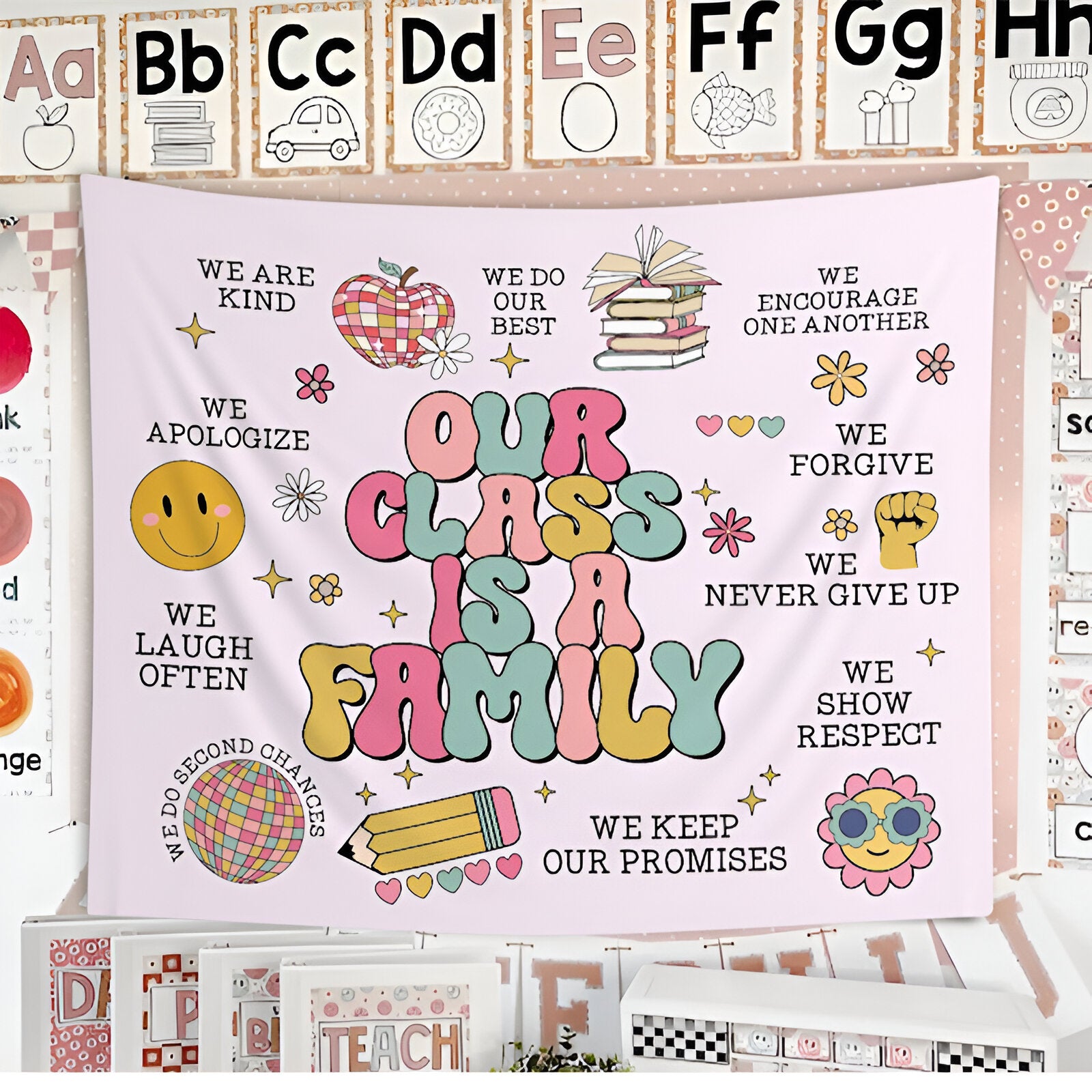 Our Class Is A Family Teacher Classroom Tapestry Tapes