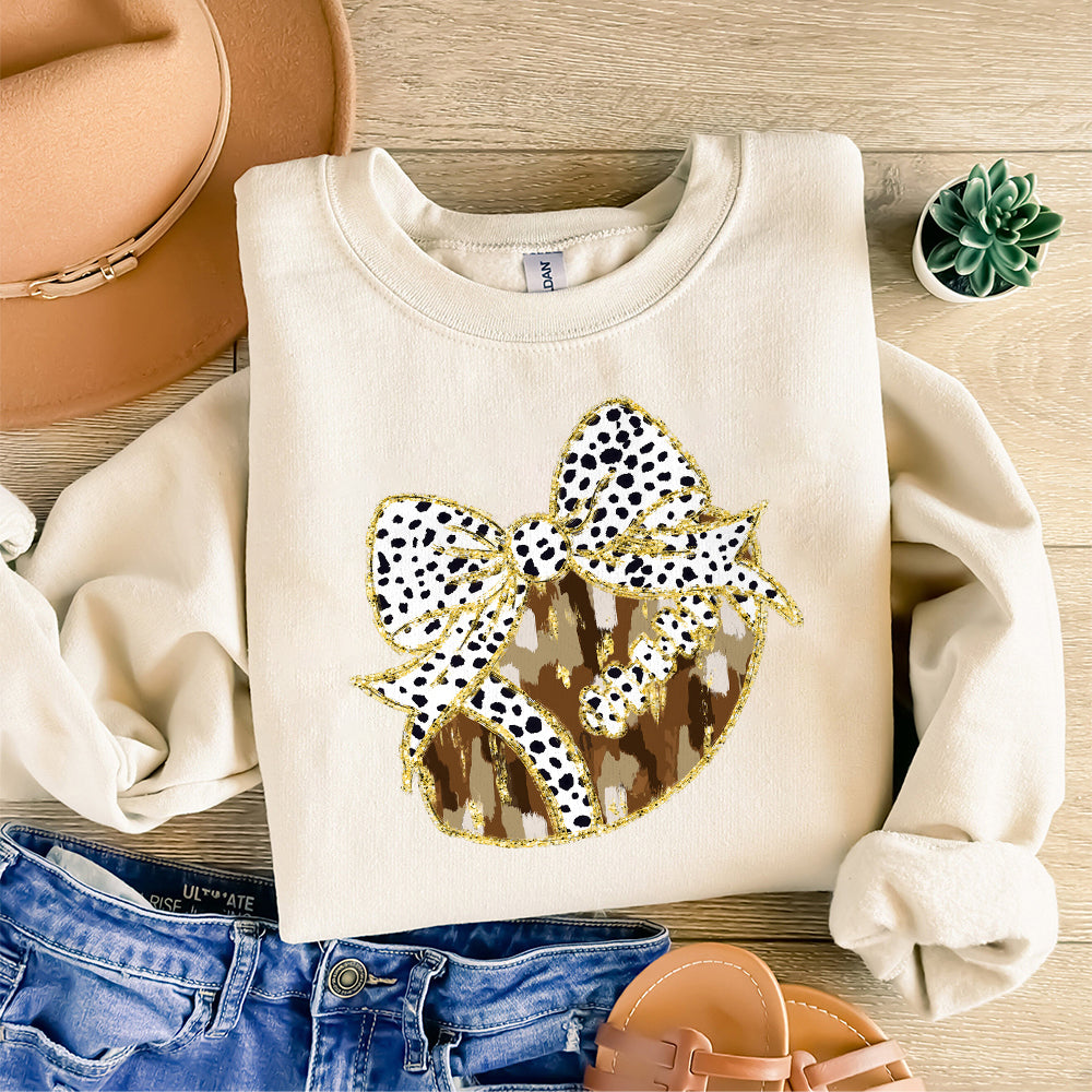 football Coquette gold glitter football png girls fall football design dtf girls fall png kids fall design bow acrylic brushstroke Dalmatian PNG2709 13 NPN