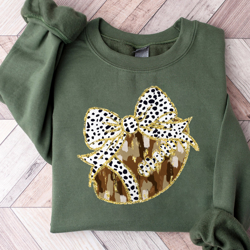 football Coquette gold glitter football png girls fall football design dtf girls fall png kids fall design bow acrylic brushstroke Dalmatian PNG2709 13 NPN
