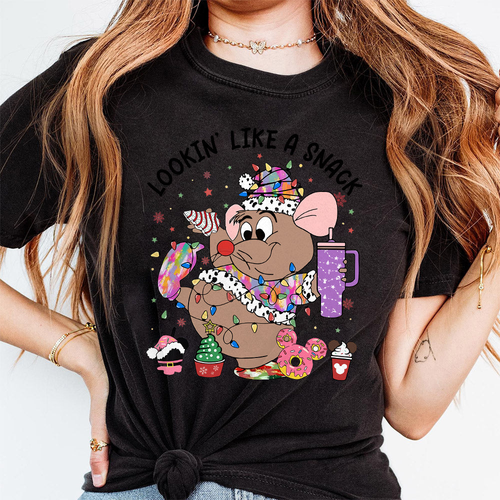 Christmas Cute Character Png, Movie Princess Christmas Png, Christmas Png, Looking Like A Snack Png, Cartoon Mouse , Vibes Png, Digital File S258 tim 111124