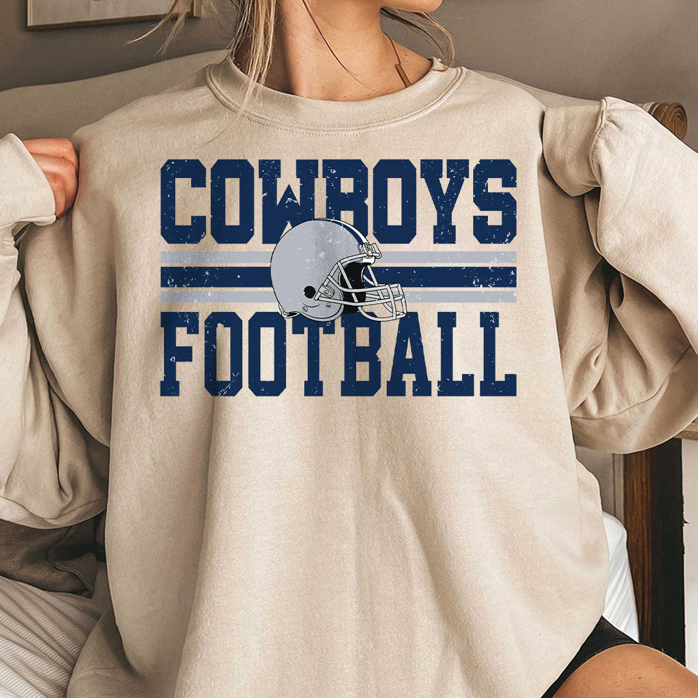 Cowboys Football Sweatshirt, Dallas Cowboys Game Day Shirt, Dallas Fan Apparel, Football Season Sweater, Cowboys Fan Gift, Vintage Cowboys AAA TDCAO