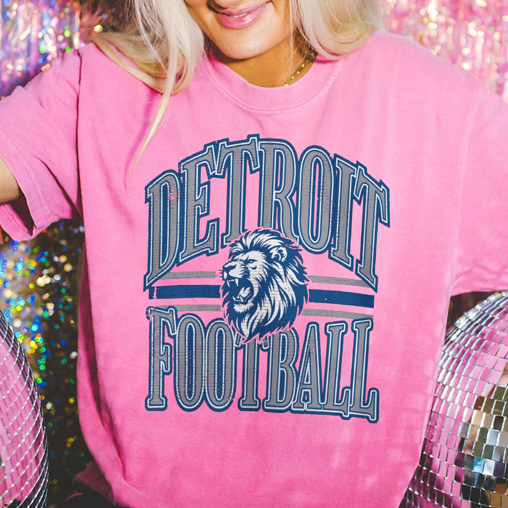 Detroit Football Sweatshirt, Vintage Detroit Lions Crewneck Sweatshirt Shirt, Lions Gear, Detroit Lions Hoodie CCC