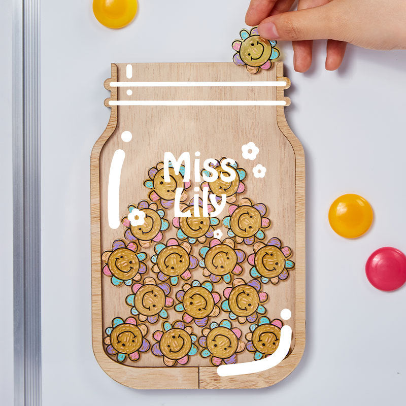 Personalized Fill The Jar With Sunflower Teacher Reward Jar rejar