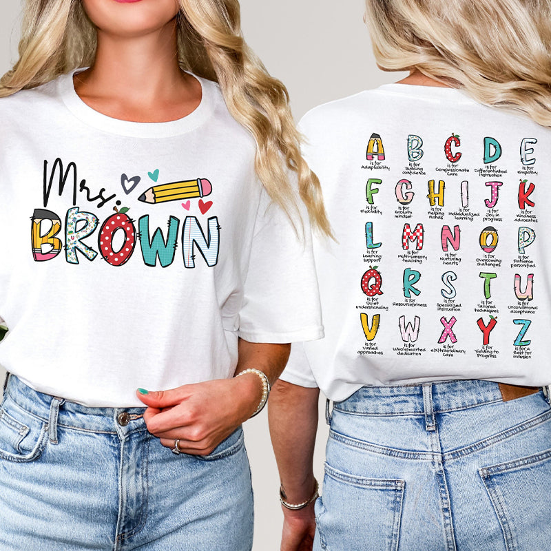 Personalized Remember That You Are Enough Teacher Two Sided T-Shirt 2MAT88