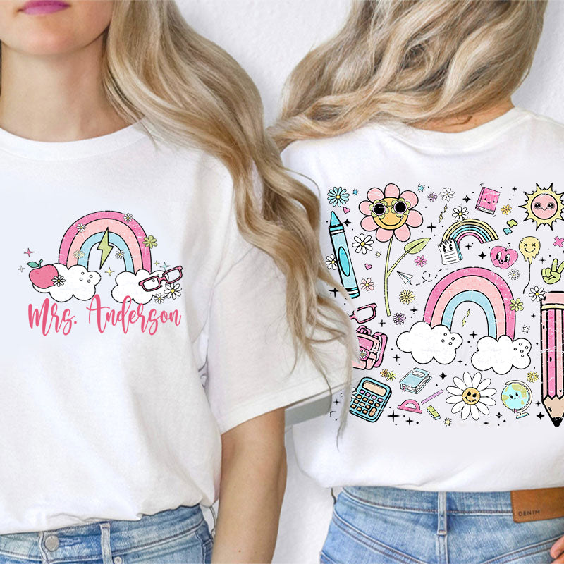 It's A Beautiful Day For Learning Teacher Two Sided Sweatshirt 2MAT68