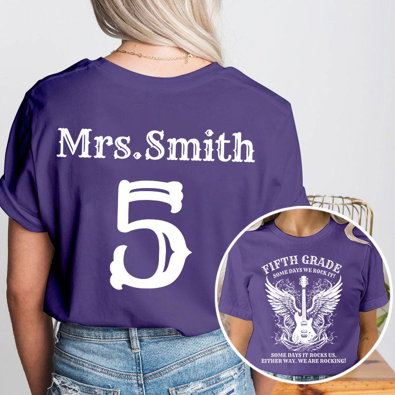 I Love You In Books Quotes Teacher Two Sided T-Shirt 2MAT68