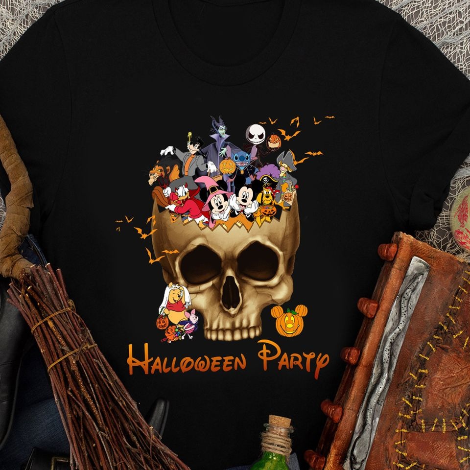 Mickey's Not So Scary Halloween party 2024 shirt, Mickey & friends New outfit 2024 Halloween shirt, Family Group matching costume DH2407 25