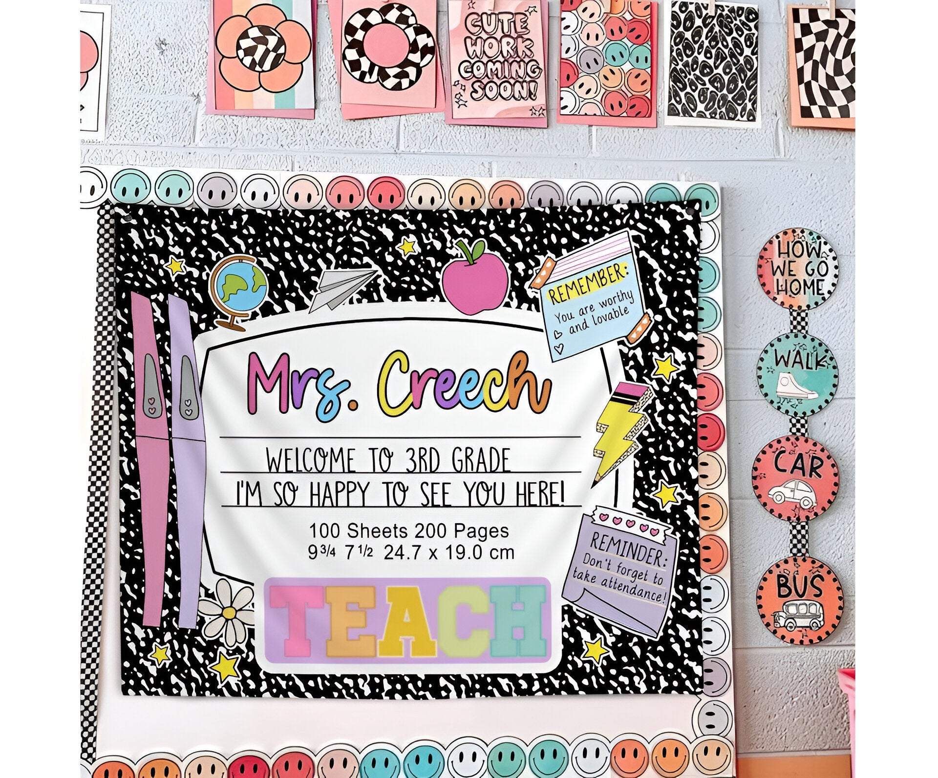 Custom Teacher Classroom Tapestry, Classroom Decor, Classroom Tapestry, Back To School Tapes