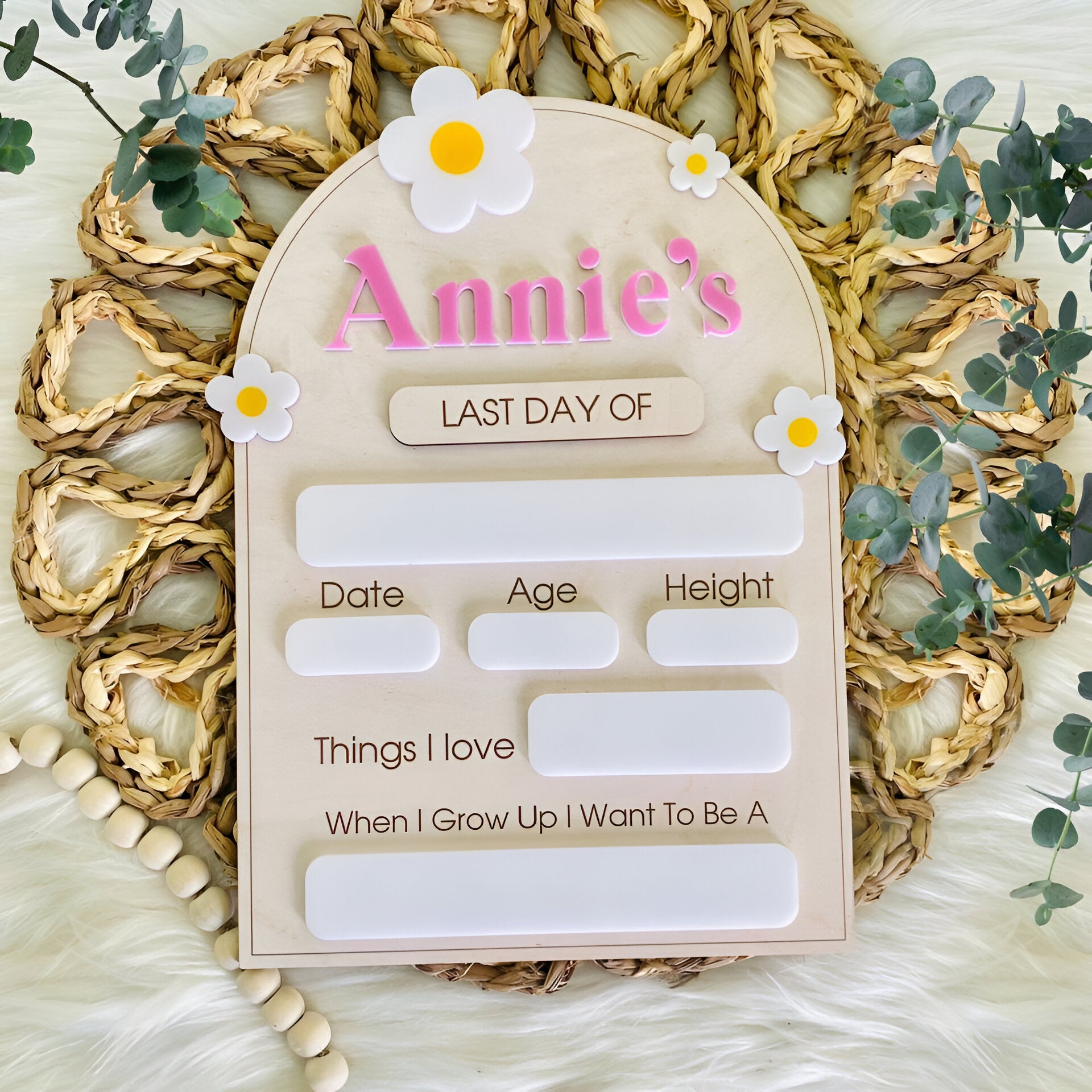 First & Last Day of School Interchangeable Sign, First Day Of School Sign Scsign