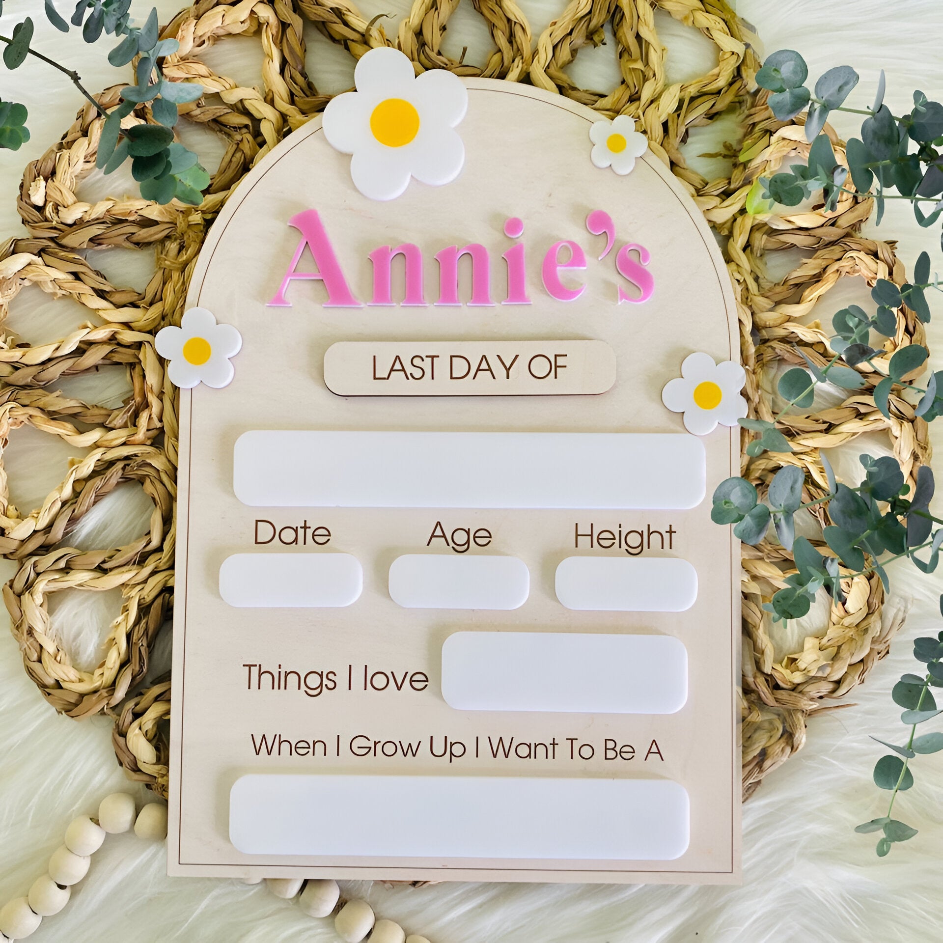 First & Last Day of School Interchangeable Sign, First Day Of School Sign Scsign