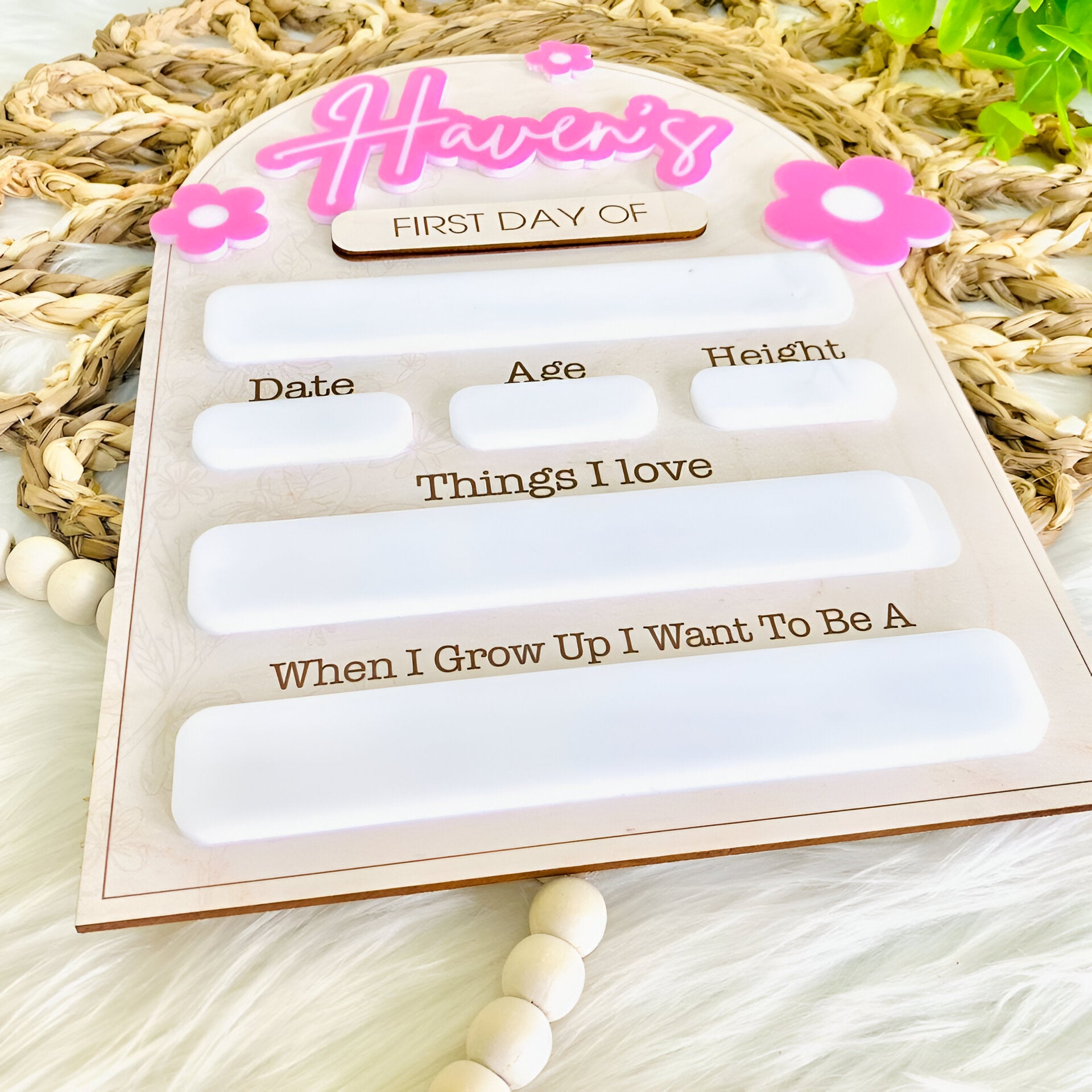 First & Last Day of School Interchangeable Sign, First Day Of School Sign Scsign