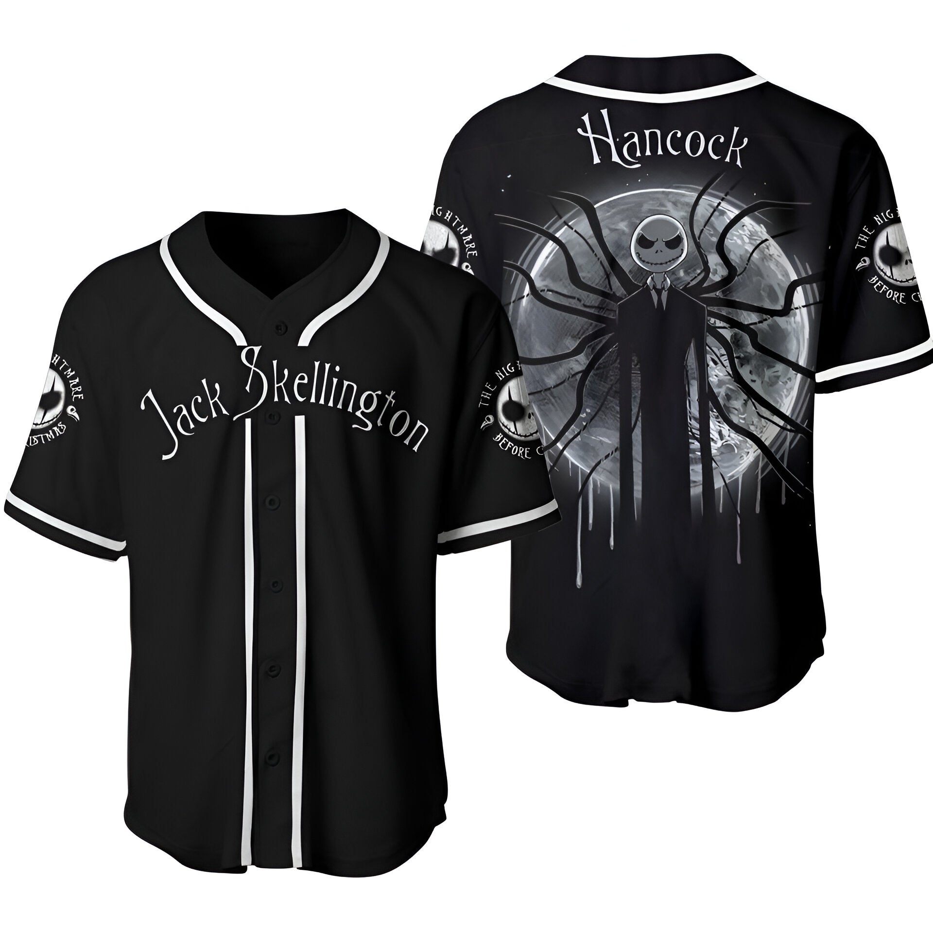 Jack Skellington Jersey, Skellington Halloween Jersey Shirts JS2307 06