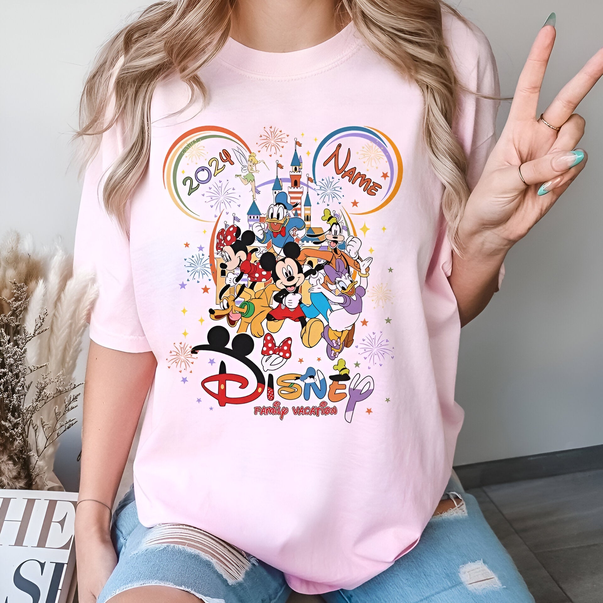 Custom 2024 Disney Family Vacation Shirts, Disney Castle 2024 Shirts DH2007 02