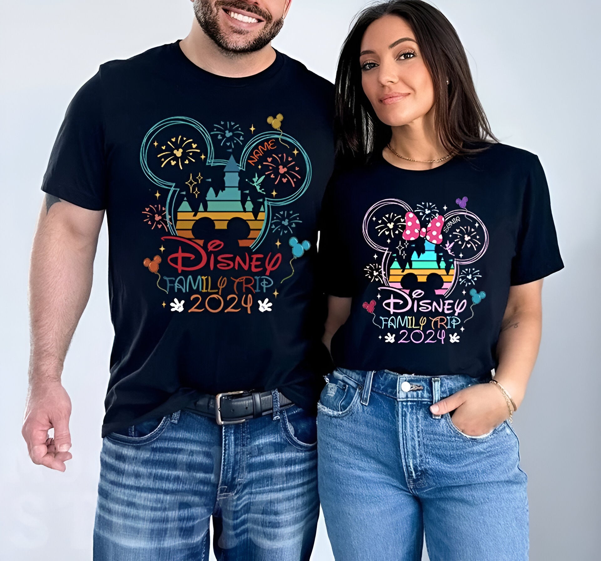 Custom 2024 Disney Family Vacation Shirts, Disney Castle 2024 Shirts DH2007 07