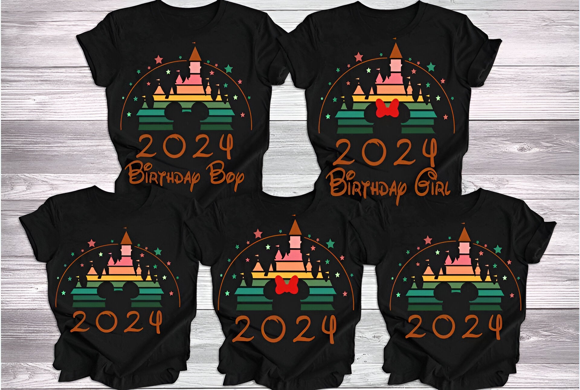 Custom 2024 Disney Family Vacation Shirts, Disney Castle 2024 Shirts DH2207 01