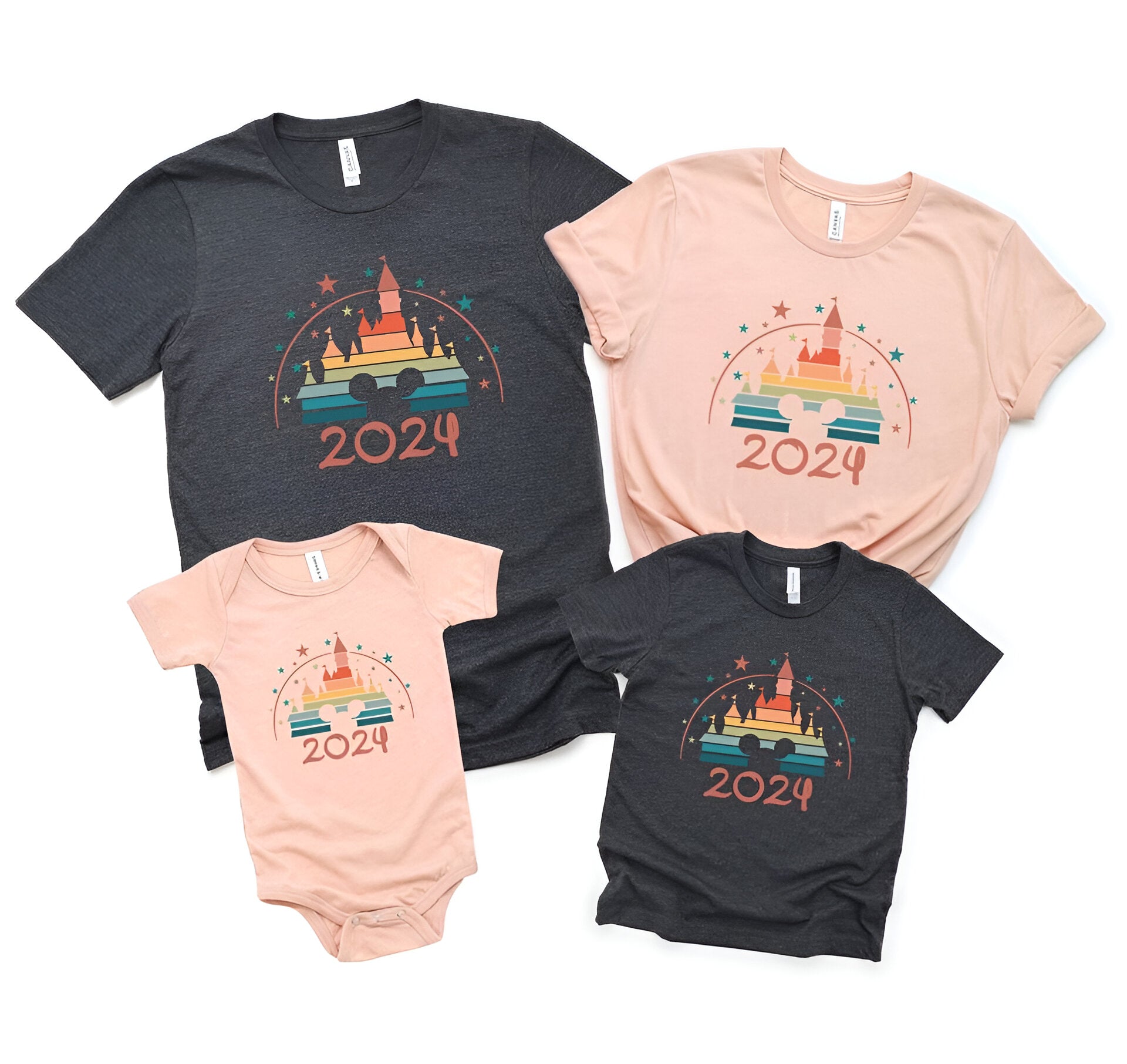 Custom 2024 Disney Family Vacation Shirts, Disney Castle 2024 Shirts DH2207 03